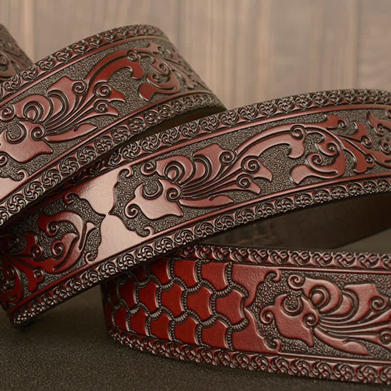 Men's Honor Male Lion Head Leather Belt - Image 9