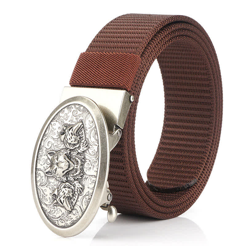Men's Hungry Wolves Simple Nylon Belt - Image 15