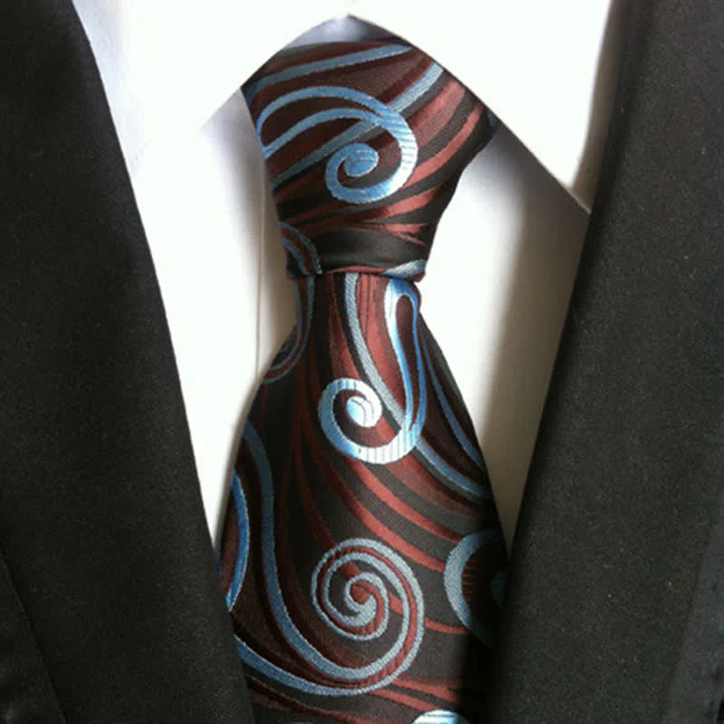 Men's Hurricane Wave Paisley Necktie - Image 2