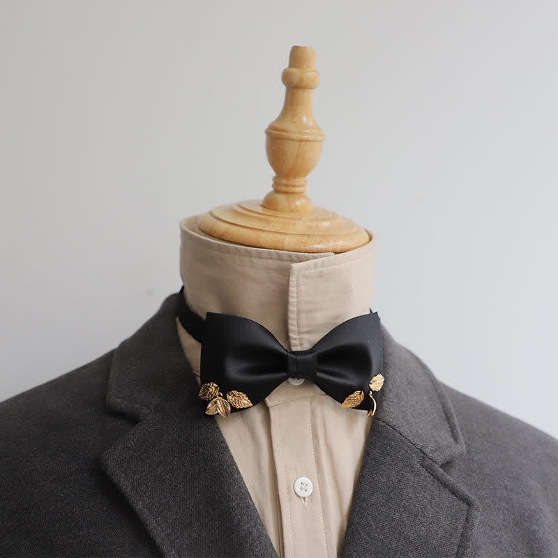 Men's Leaves Garden Wedding Bow Tie - Image 2
