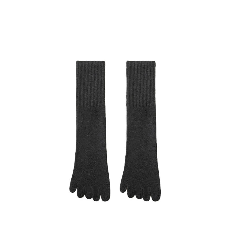 Men's Leisure Split-Toe Wool Blend Athletic Crew Socks - Image 14