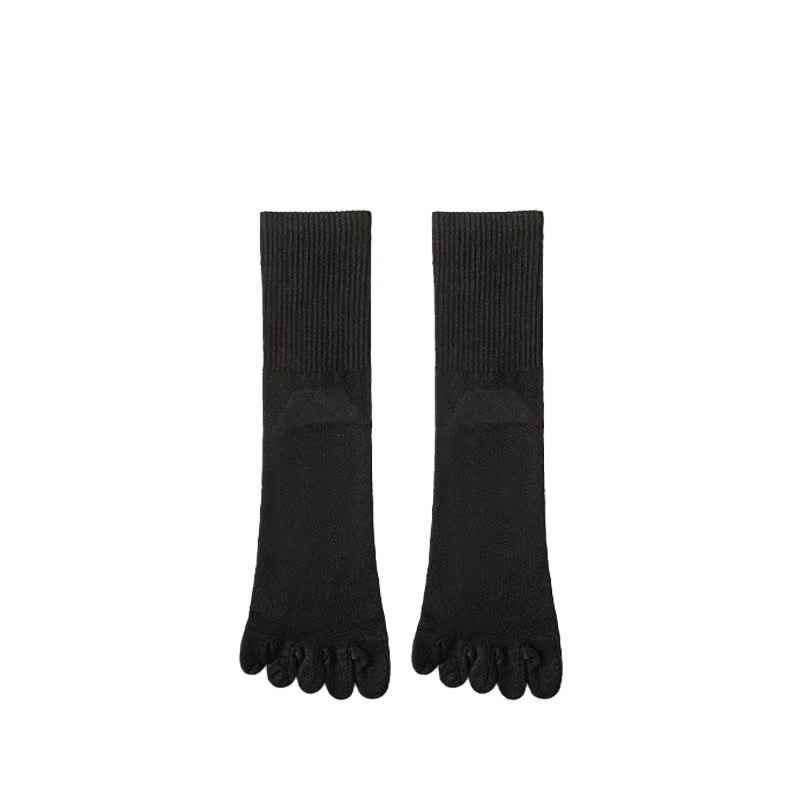 Men's Leisure Split-Toe Wool Blend Athletic Crew Socks - Image 17