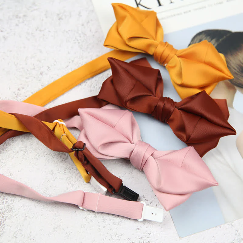 Men's Leisure Style Unique Pointed Shape Bow Tie - Image 6