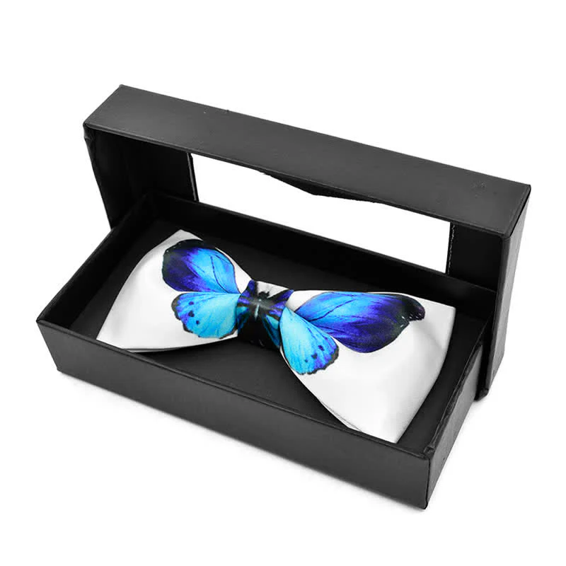 Men's Lifelike Printed Butterfly Bow Tie - Image 2