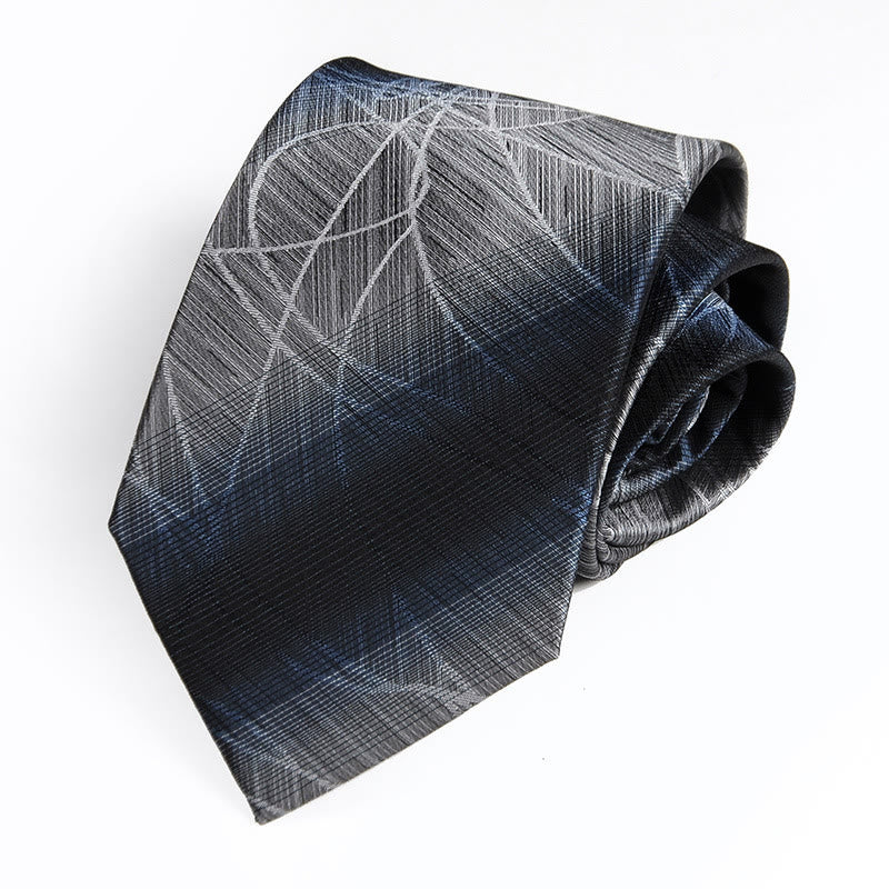 Men's Luxurious Gradient Ink Line Jacquard Necktie