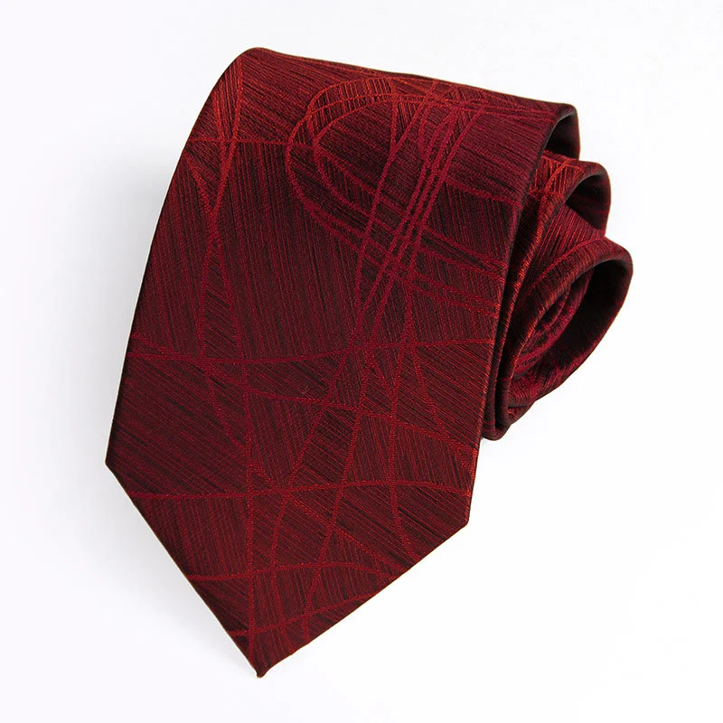Men's Luxurious Gradient Ink Line Jacquard Necktie - Image 2
