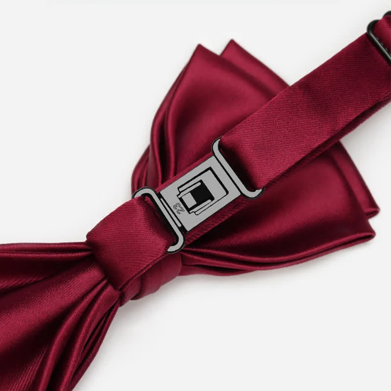Men's Luxurious Sparkling Rhinestone Metal Chain Bow Tie - Image 4