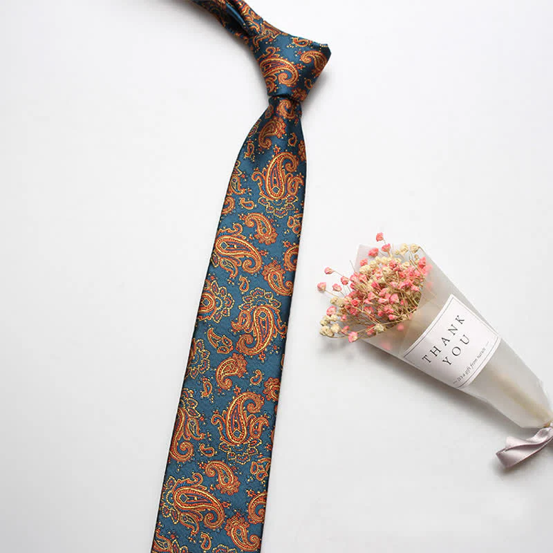 Men's Luxury Casual Bold Paisley Necktie - Image 4