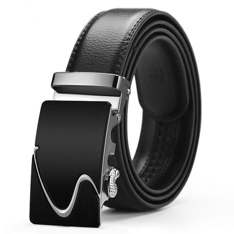 Men's Luxury Embossed Automatic Buckle Leather Belt - Image 15