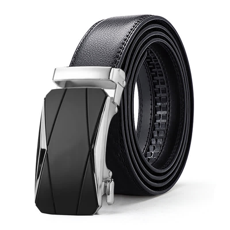 Men's Luxury Embossed Automatic Buckle Leather Belt - Image 17