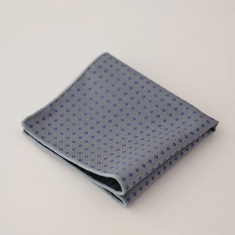 Men's Luxury Floral Motifs Jacquard Pocket Square - Image 12