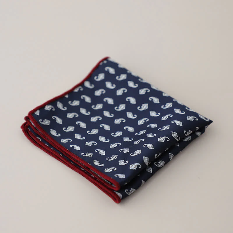 Men's Luxury Floral Motifs Jacquard Pocket Square - Image 13