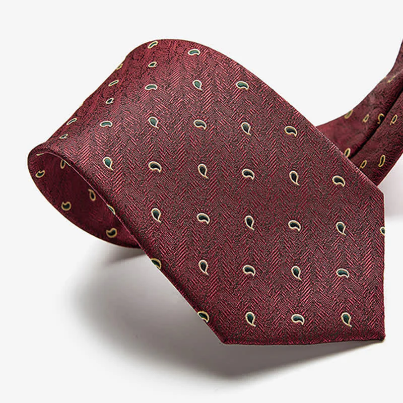 Men's Luxury Micro Paisley Necktie - Image 3