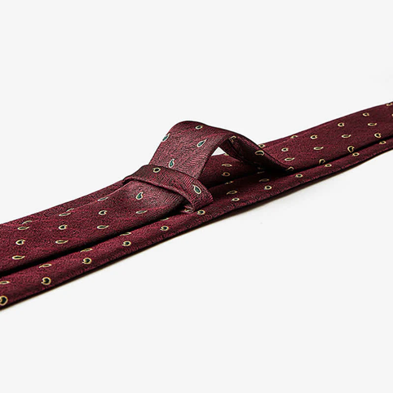 Men's Luxury Micro Paisley Necktie - Image 4