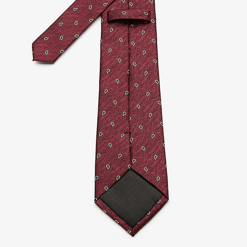 Men's Luxury Micro Paisley Necktie - Image 5