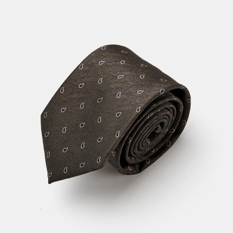 Men's Luxury Micro Paisley Necktie - Image 7