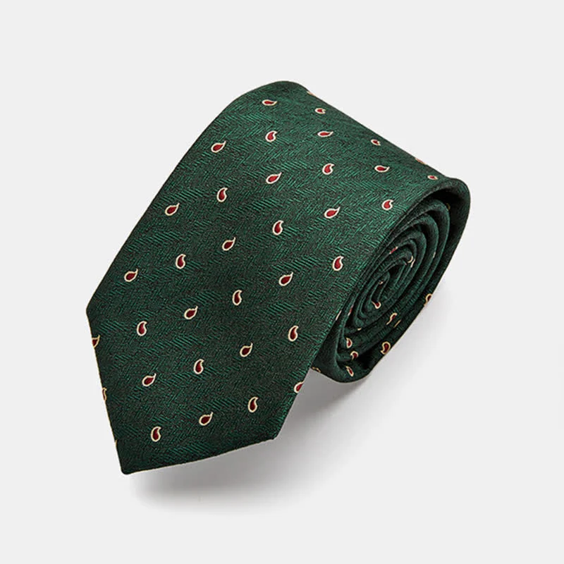 Men's Luxury Micro Paisley Necktie - Image 8