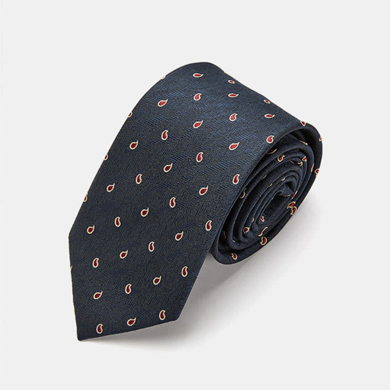 Men's Luxury Micro Paisley Necktie - Image 9