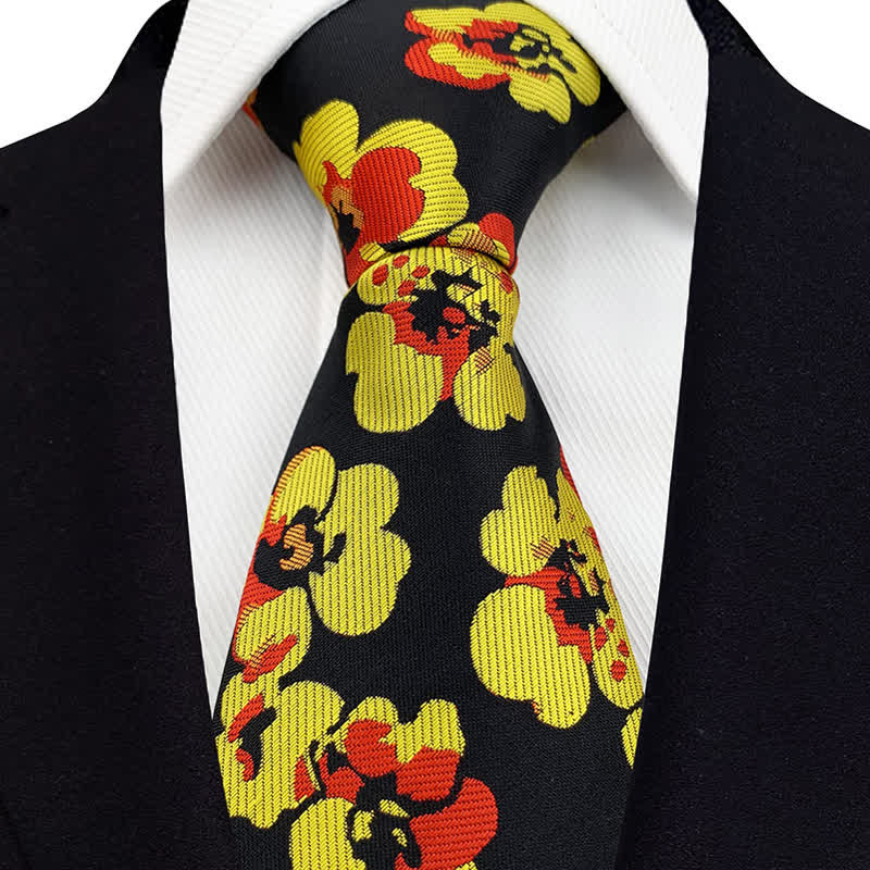 Men's Luxury Modern Floral Necktie - Image 6