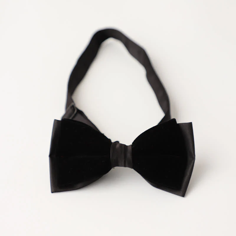 Men's Luxury Velvet Rhinestone Inlaid Wedding Bow Tie - Image 10