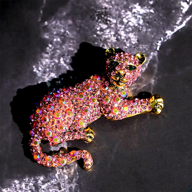 Men's Majestic Tiger Large Luxury Sparkling Rhinestone Brooch - Image 19