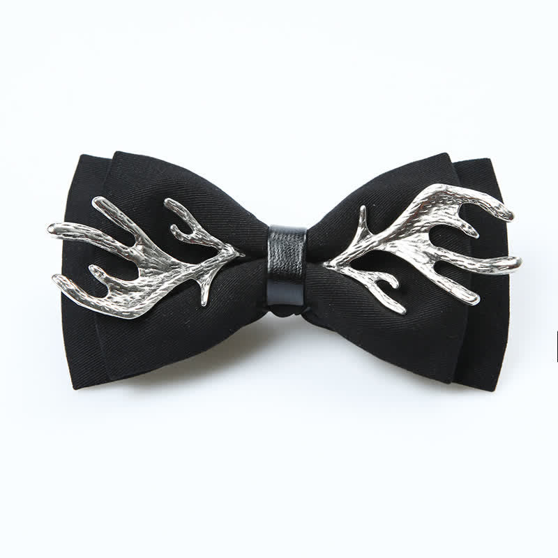 Men's Metal Deer Antler Decoration Bow Tie - Image 6