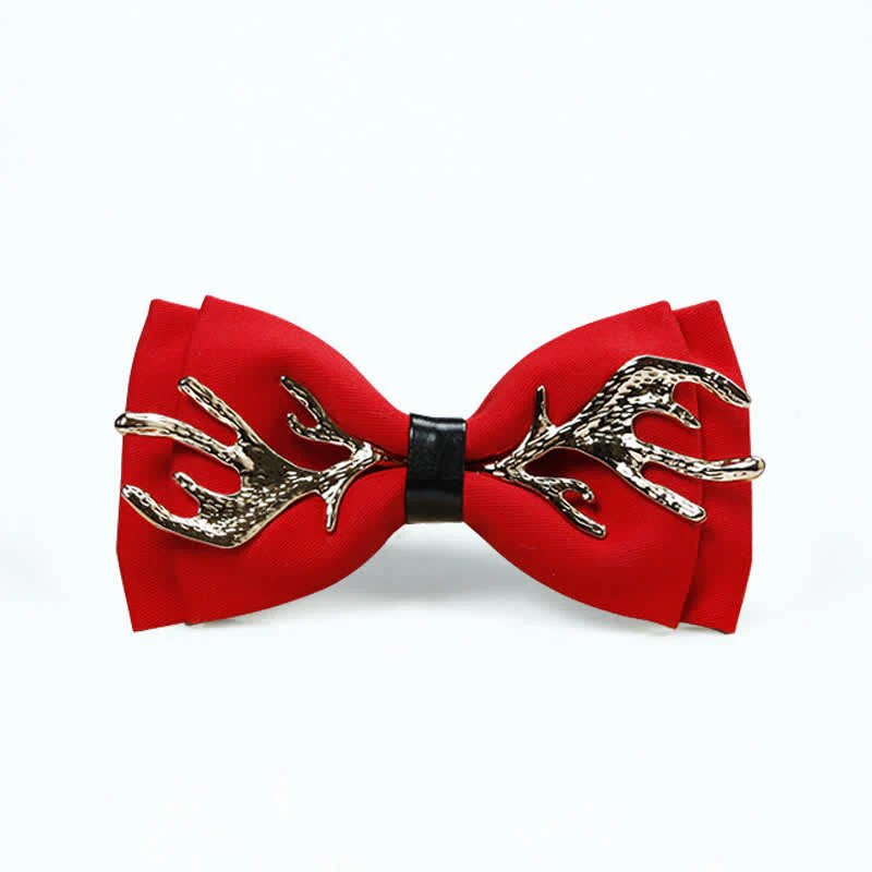 Men's Metal Deer Antler Decoration Bow Tie - Image 7