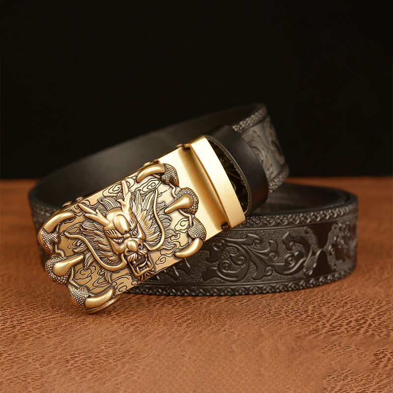 Men's Mighty Dragon Claw Leather Belt - Image 12