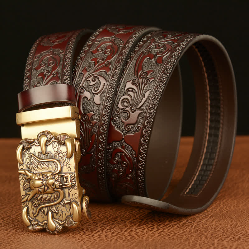 Men's Mighty Dragon Claw Leather Belt - Image 2