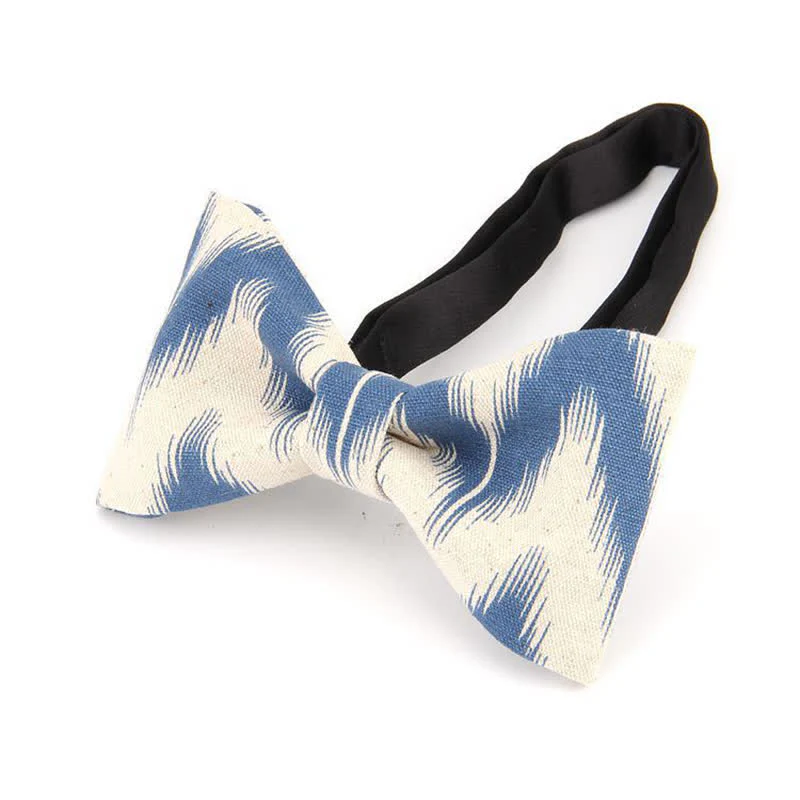 Men's Modern Dazzling Printed Cotton Bow Tie - Image 4