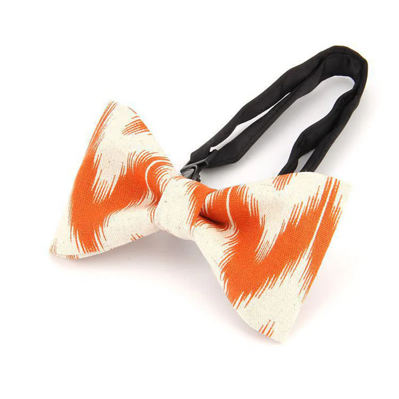 Men's Modern Dazzling Printed Cotton Bow Tie - Image 5