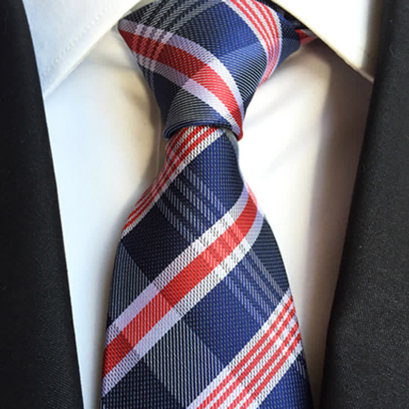 Men's Modernity Business Plaid Necktie - Image 2