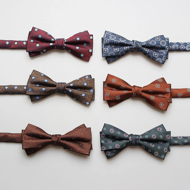 Men's Multi Styles Floral Printed Prom Bow Tie - Image 3