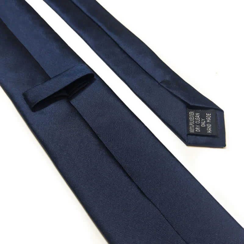 Men's Navy Blue Amidst Flowers Necktie - Image 6