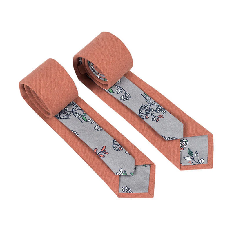 Men's Novel Plaid Floral Patchwork Necktie - Image 12