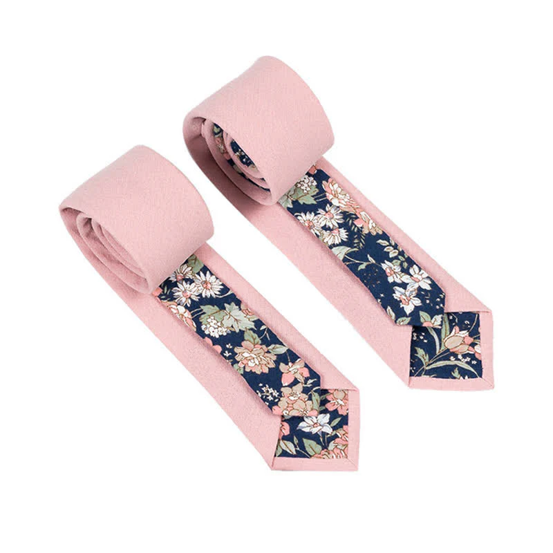 Men's Novel Plaid Floral Patchwork Necktie - Image 20