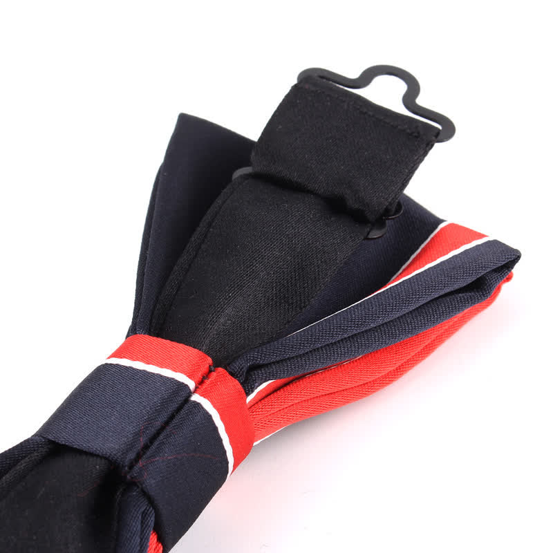 Men's Novel Stylish Colorful Striped Bow Tie - Image 6