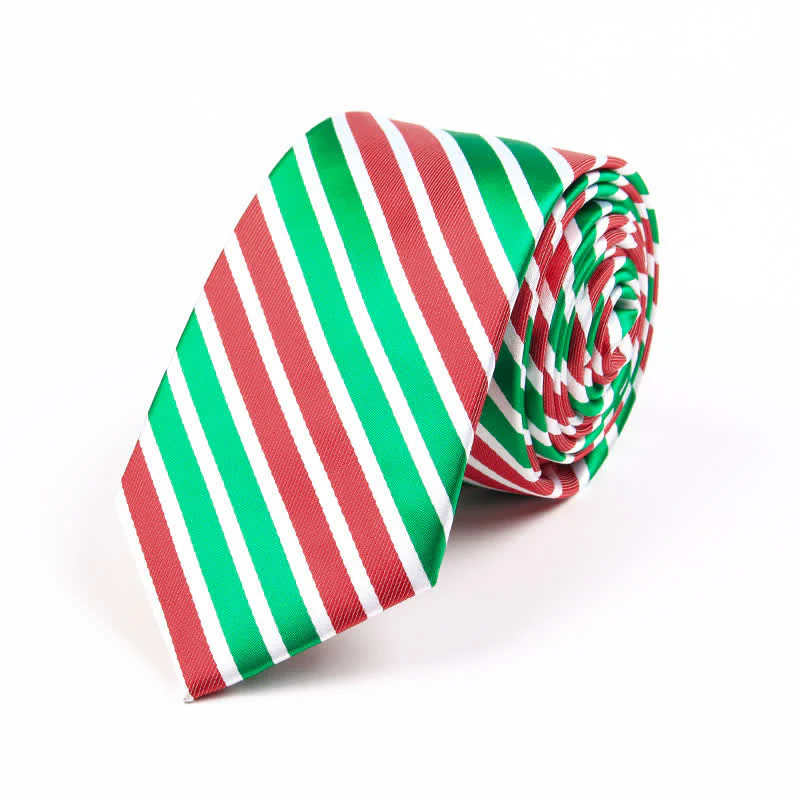Men's Novelty Christmas Santa Vibe Element Necktie - Image 11