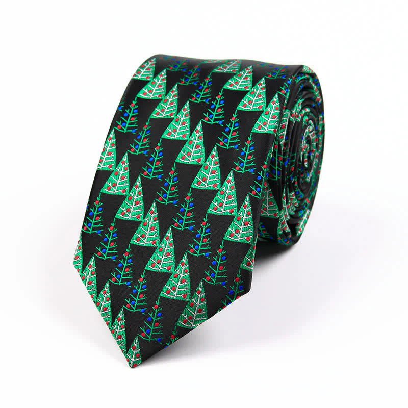 Men's Novelty Christmas Santa Vibe Element Necktie - Image 8