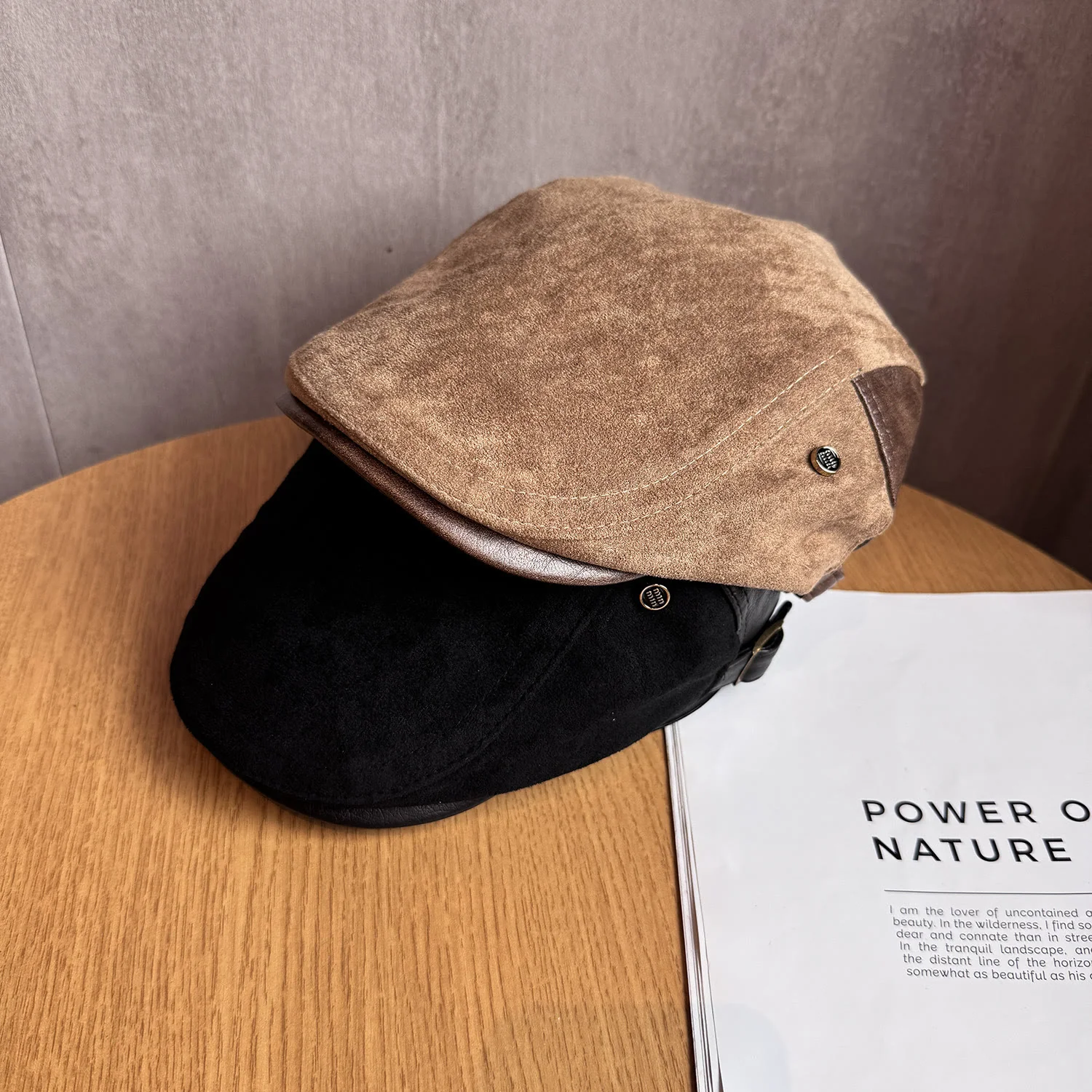 Men's Old Money Style Adjustable Winter Beret Hat