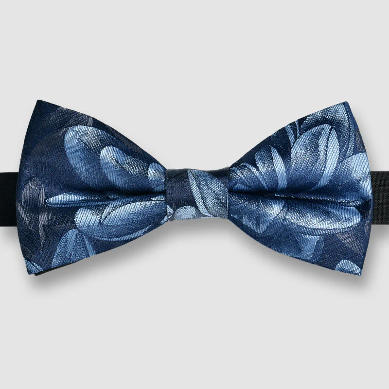 Men's Ornate Patterned Lustrous Fabric Bow tie