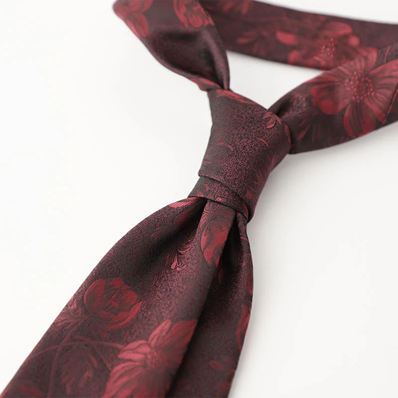 Men's Ornate Patterned Silk-Like Fabric Neckties - Image 14