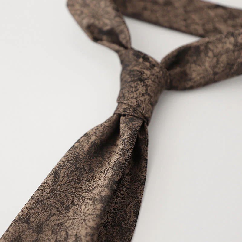 Men's Ornate Patterned Silk-Like Fabric Neckties - Image 17
