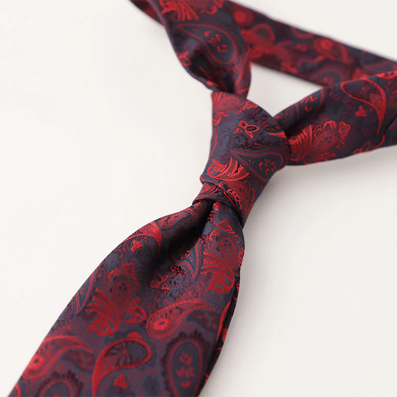 Men's Ornate Patterned Silk-Like Fabric Neckties - Image 24