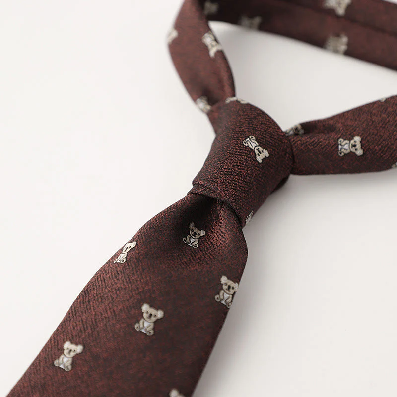 Men's Ornate Patterned Silk-Like Fabric Neckties - Image 25