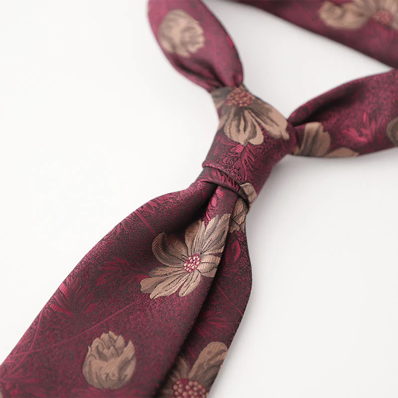 Men's Ornate Patterned Silk-Like Fabric Neckties - Image 5