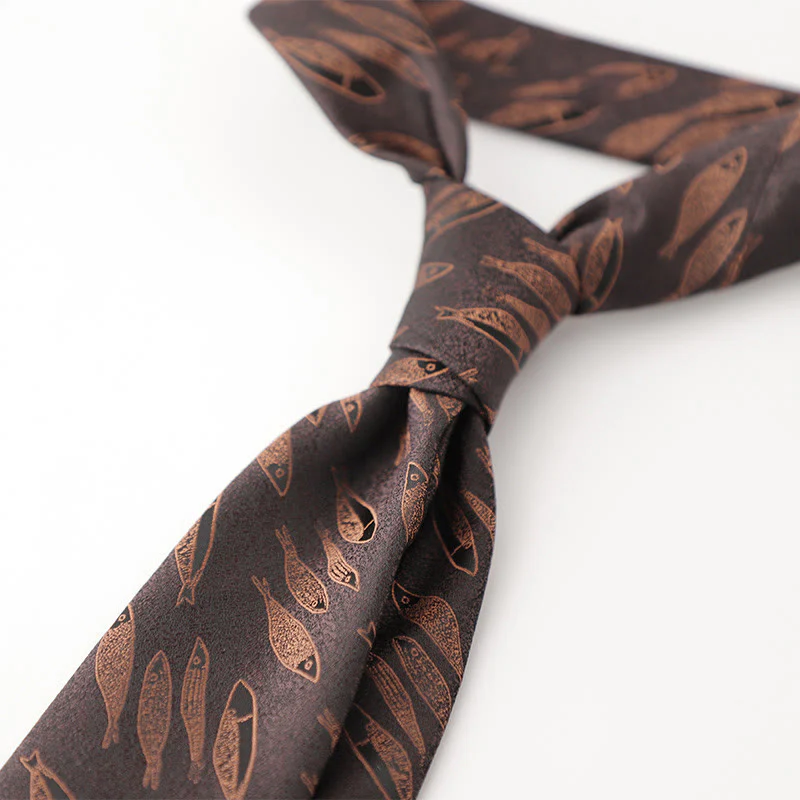 Men's Ornate Patterned Silk-Like Fabric Neckties - Image 8