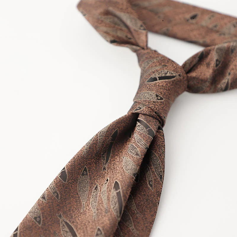 Men's Ornate Patterned Silk-Like Fabric Neckties - Image 9