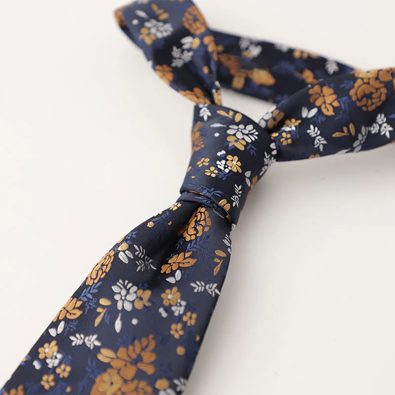 Men's Ornate Patterned Silk-Like Fabric Neckties - Image 21