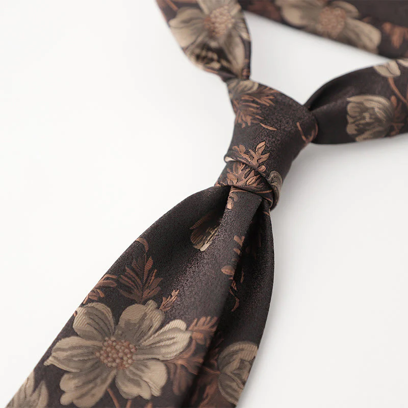 Men's Ornate Patterned Silk-Like Fabric Neckties - Image 4